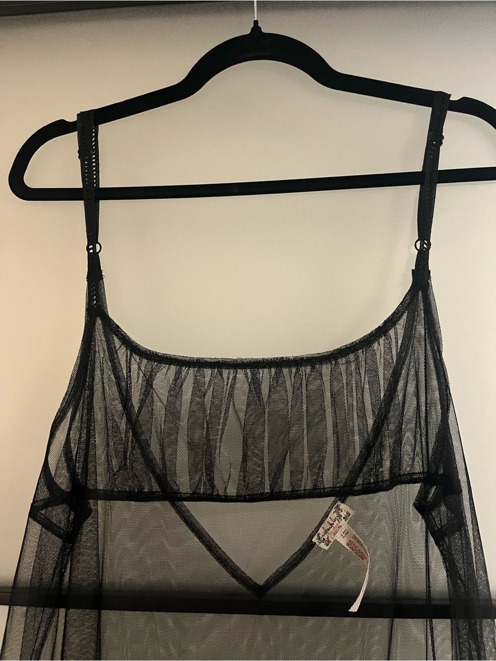 Free People Black Sheer Layered Tulle Slip Dress - All About You Slip - Picture 7 of 11